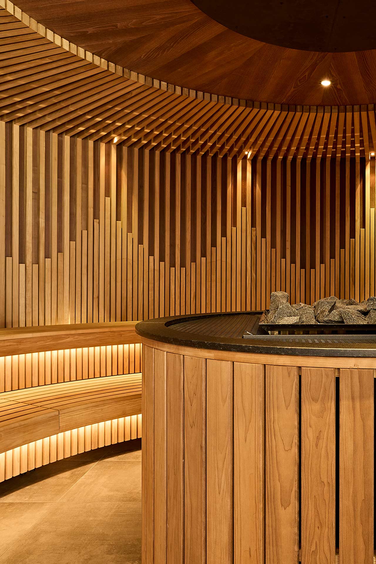 Bild der großen finnischen Sauna