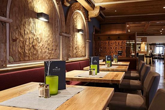 Aufnahme des Restaurants im Hotel Krone in Immenstadt Stein