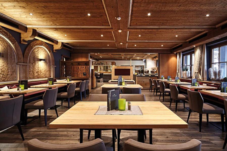 Aufnahme des Restaurants im Hotel Krone in Immenstadt Stein