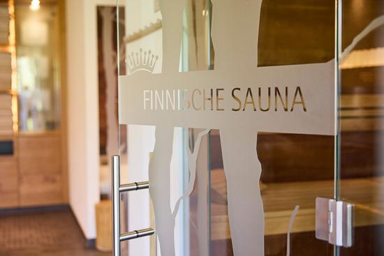 Blick in eine der Saunen im Hotel Krone