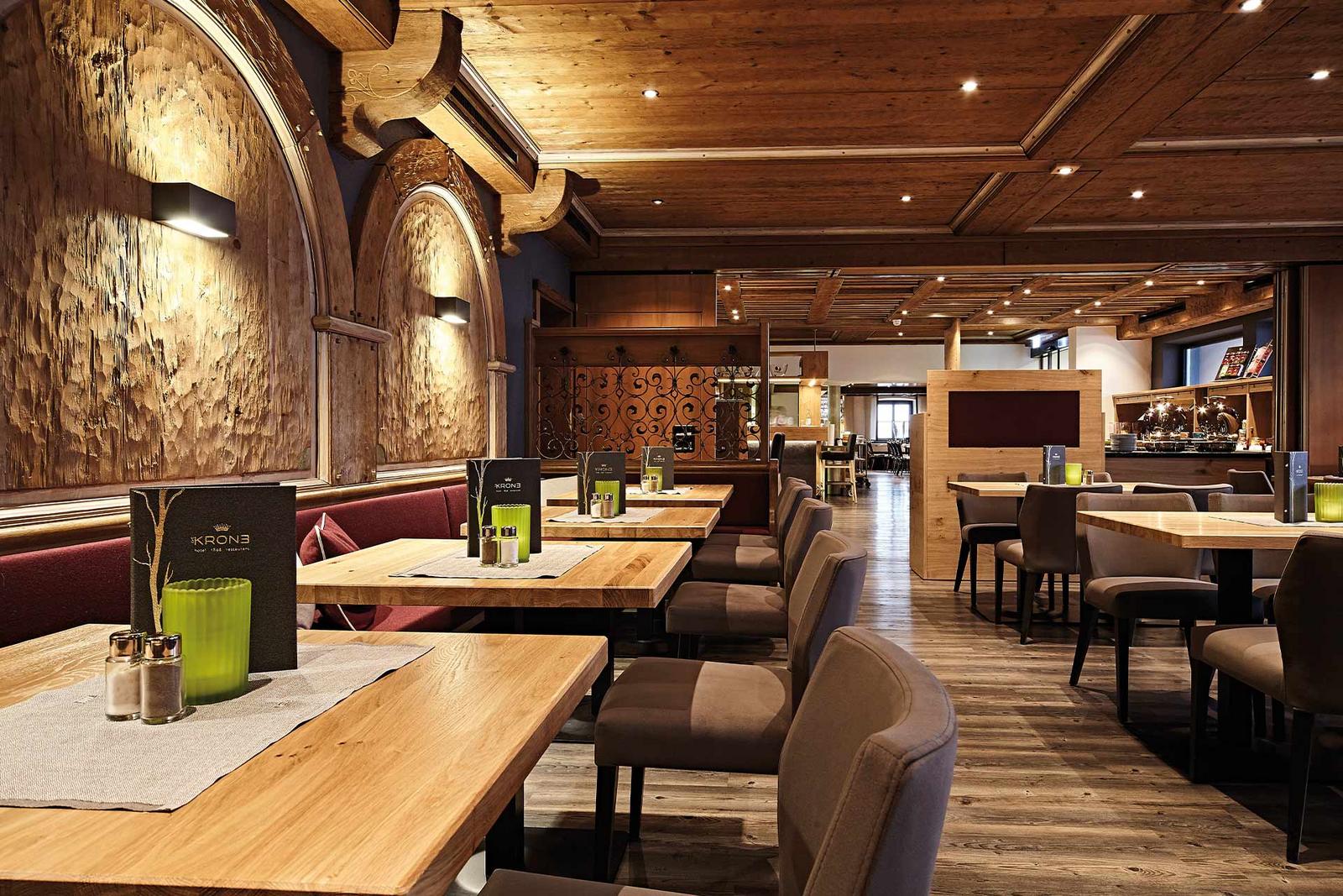 Aufnahme des Restaurants im Hotel Krone in Immenstadt Stein