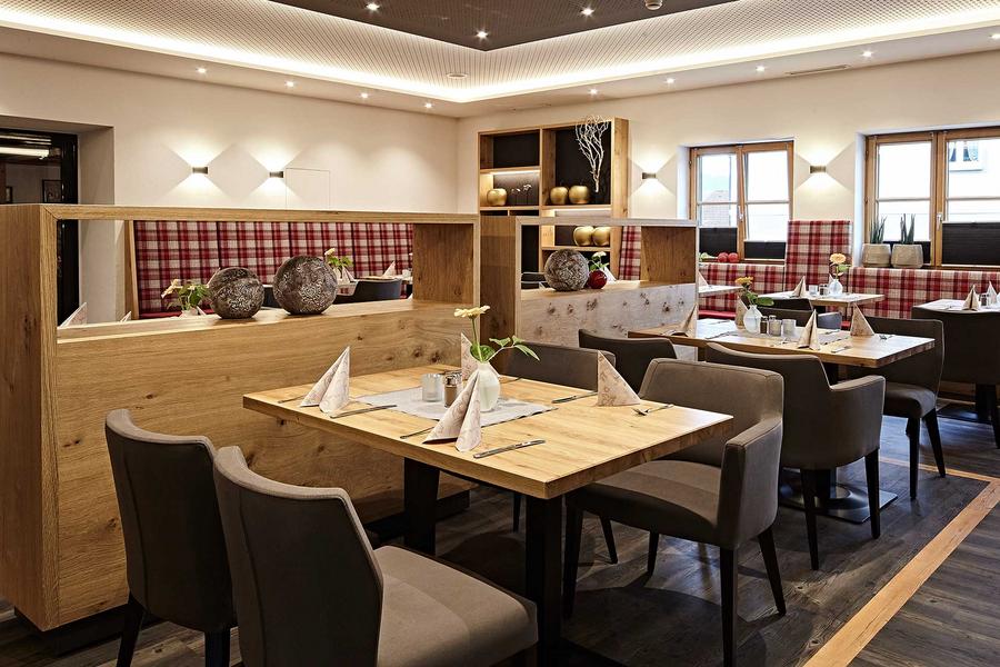 Aufnahme des Restaurants im Hotel Krone in Immenstadt Stein