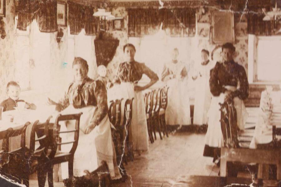 historische Aufnahme aus dem Hotel Krone in Stein