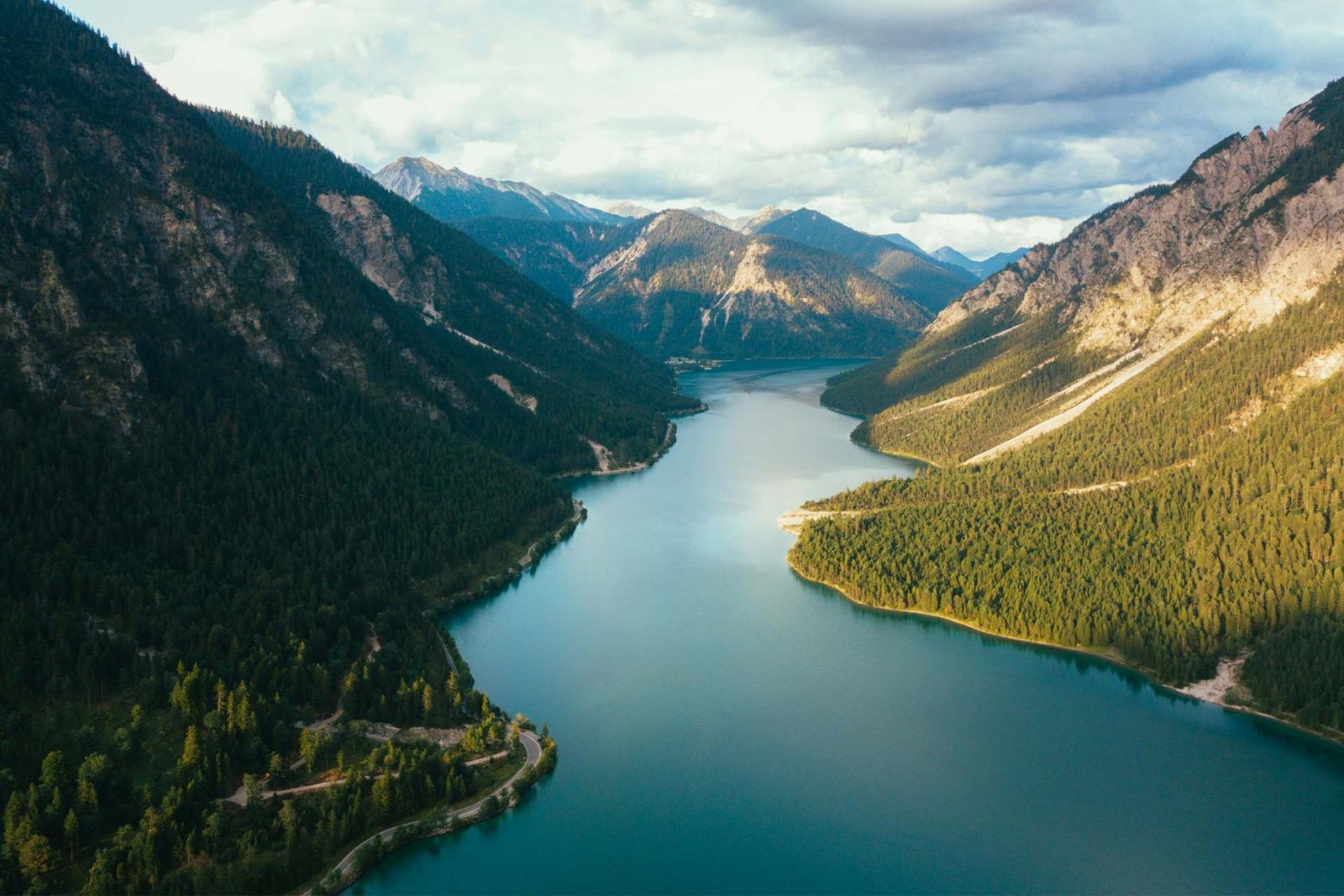 Blick über den Plansee in Tirol