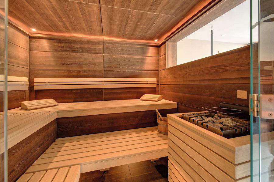 Aufnahme einer der Saunen im Spabereich des Hotels