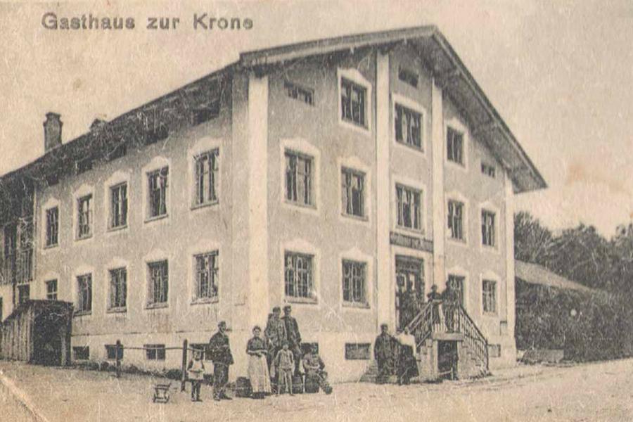 historische Aufnahme des Hotel Krone in Stein