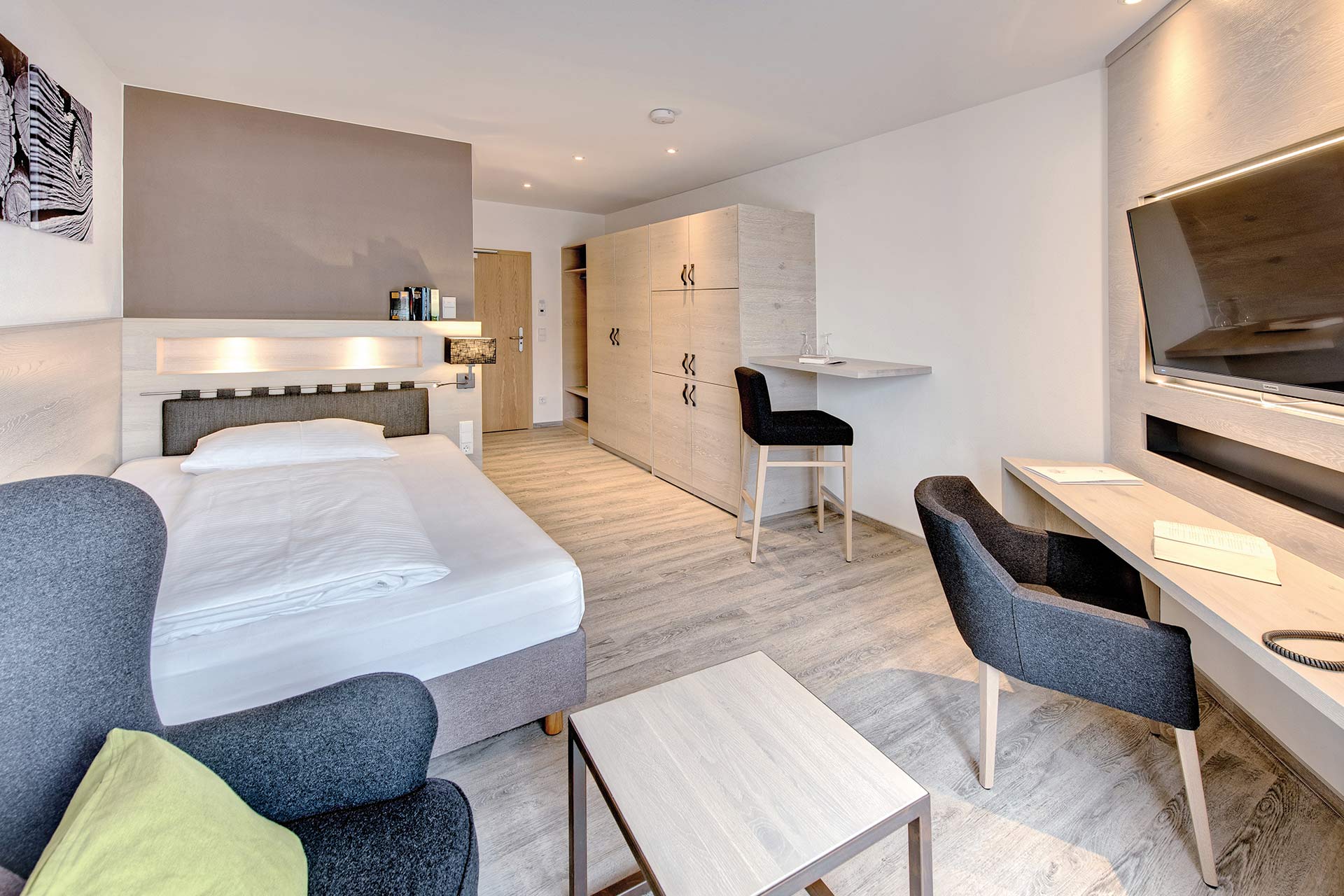 Zimmerbeispiel eines Boarding Appartments